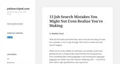 Desktop Screenshot of jobsearchjedi.com